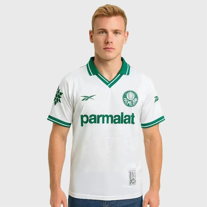 Camisa Palmeiras Retrô Parmalat Branca- 1993/1994