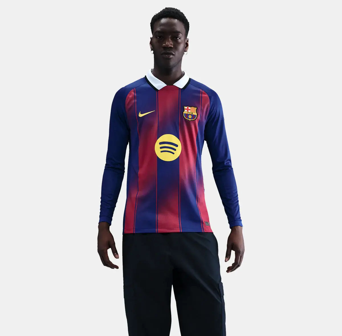 Camisa Barcelona I – 2025/26 Manga Longa