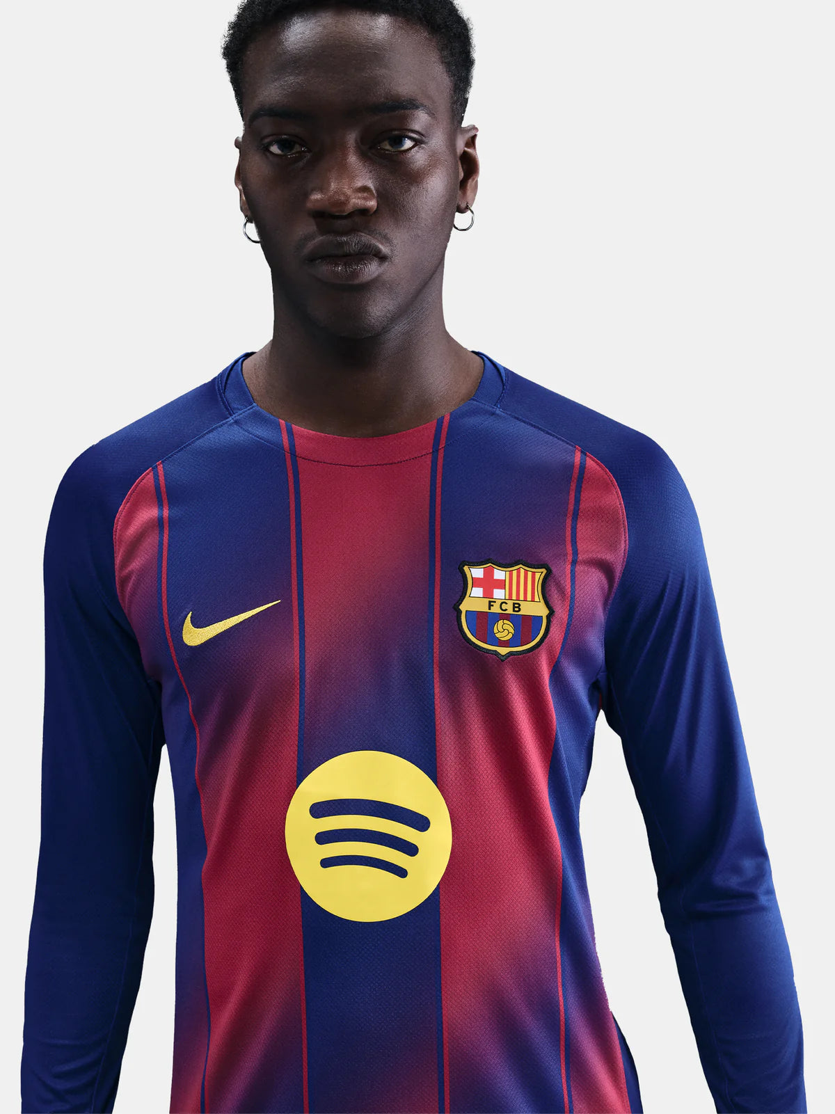 Camisa Barcelona I – 2025/26 Manga Longa