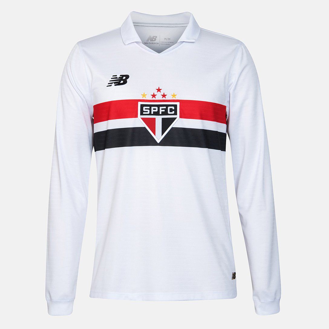 Camisa São Paulo I Manga Longa- 2024
