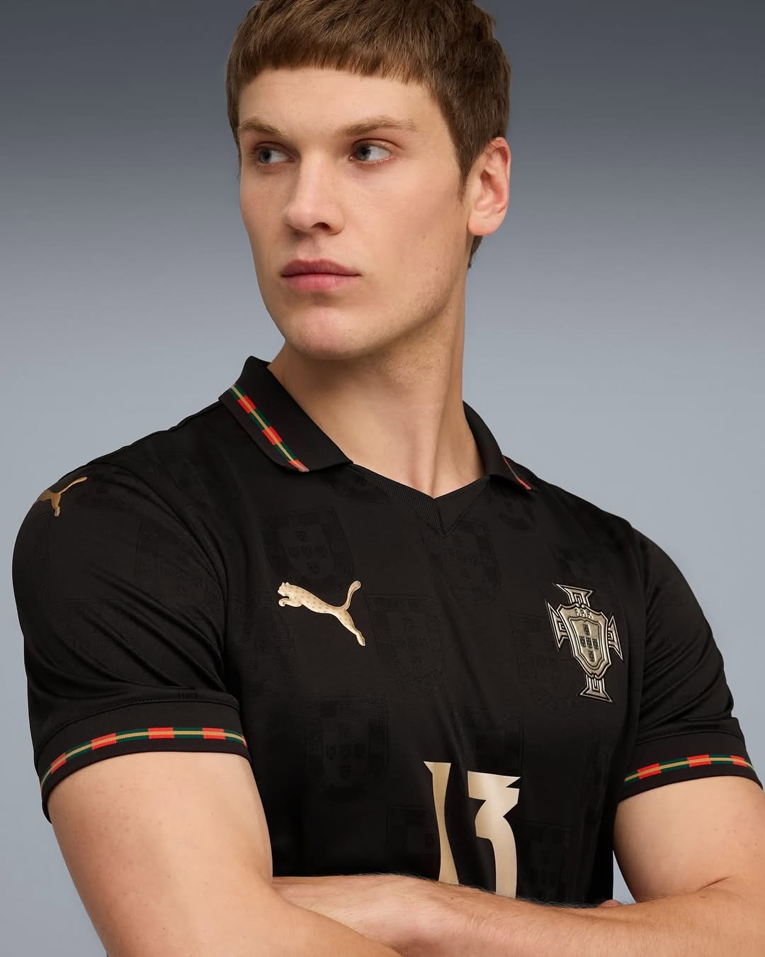 Kit Infantil Portugal Edição Pantera Negra Eusebio – 2025/26