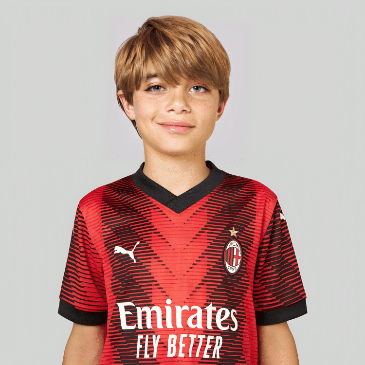 Kit AC Milan I 2023 - Infantil