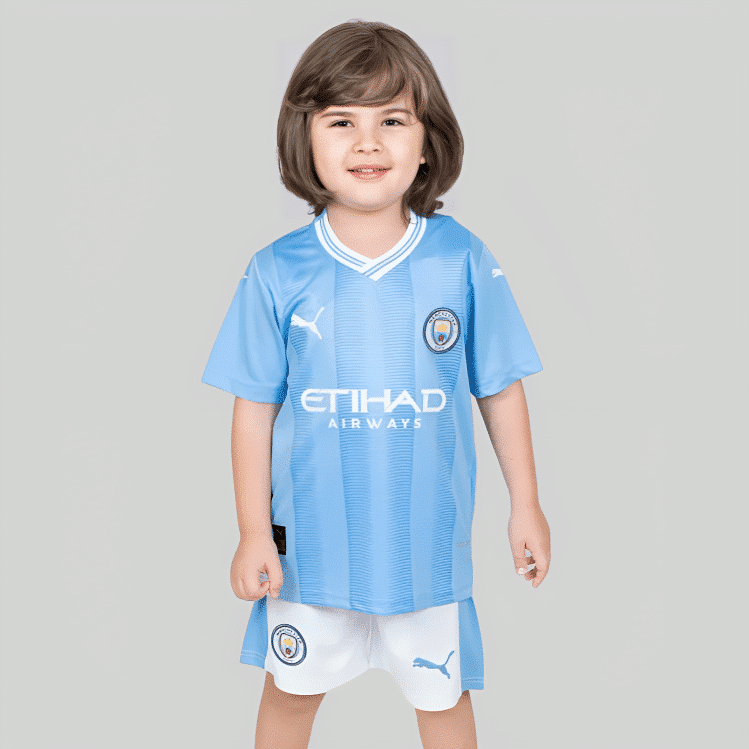 Kit Manchester City I 2023 - Infantil