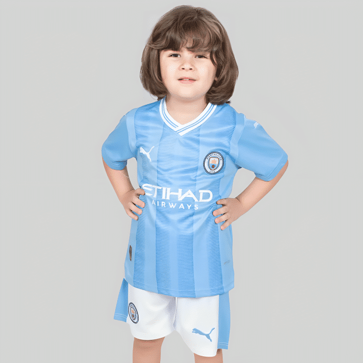 Kit Manchester City I 2023 - Infantil