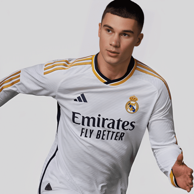 Camisa Real Madrid I Versão Jogador Manga Longa - 2023