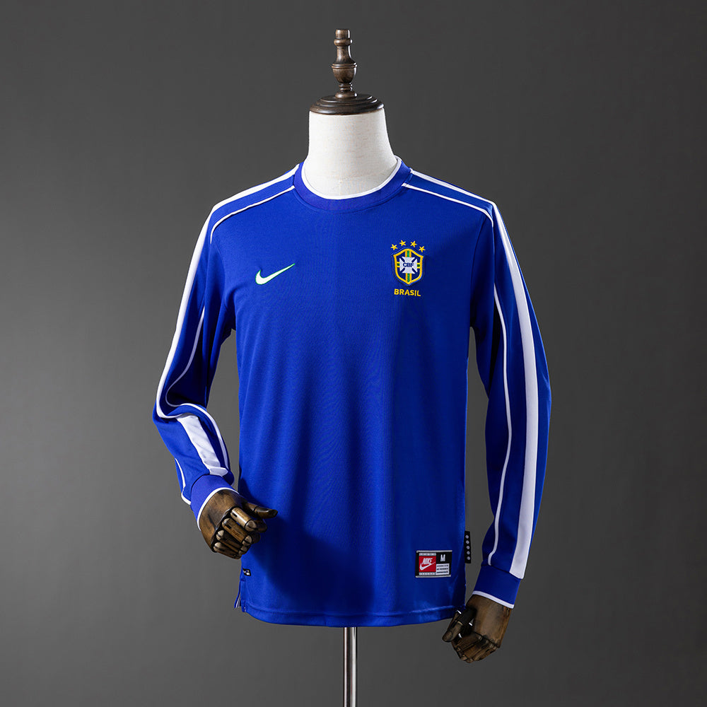 Camisa Brasil II Retrô - 1998 Manga Longa